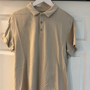 Alfani Light Tan Polo Shirt